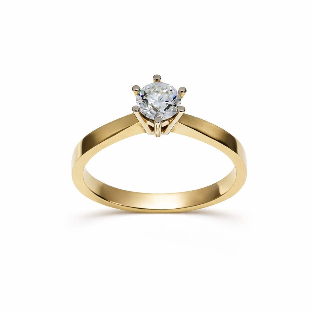 Solitaire ring 0.62 crt.
